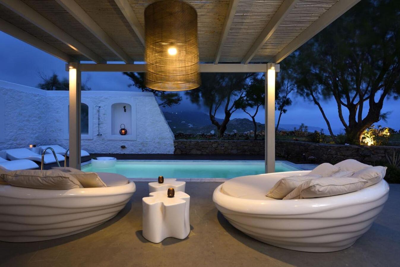 Villa Dafni 4Bed With Pool In Kalafatis Spilia Mykonos Town Экстерьер фото