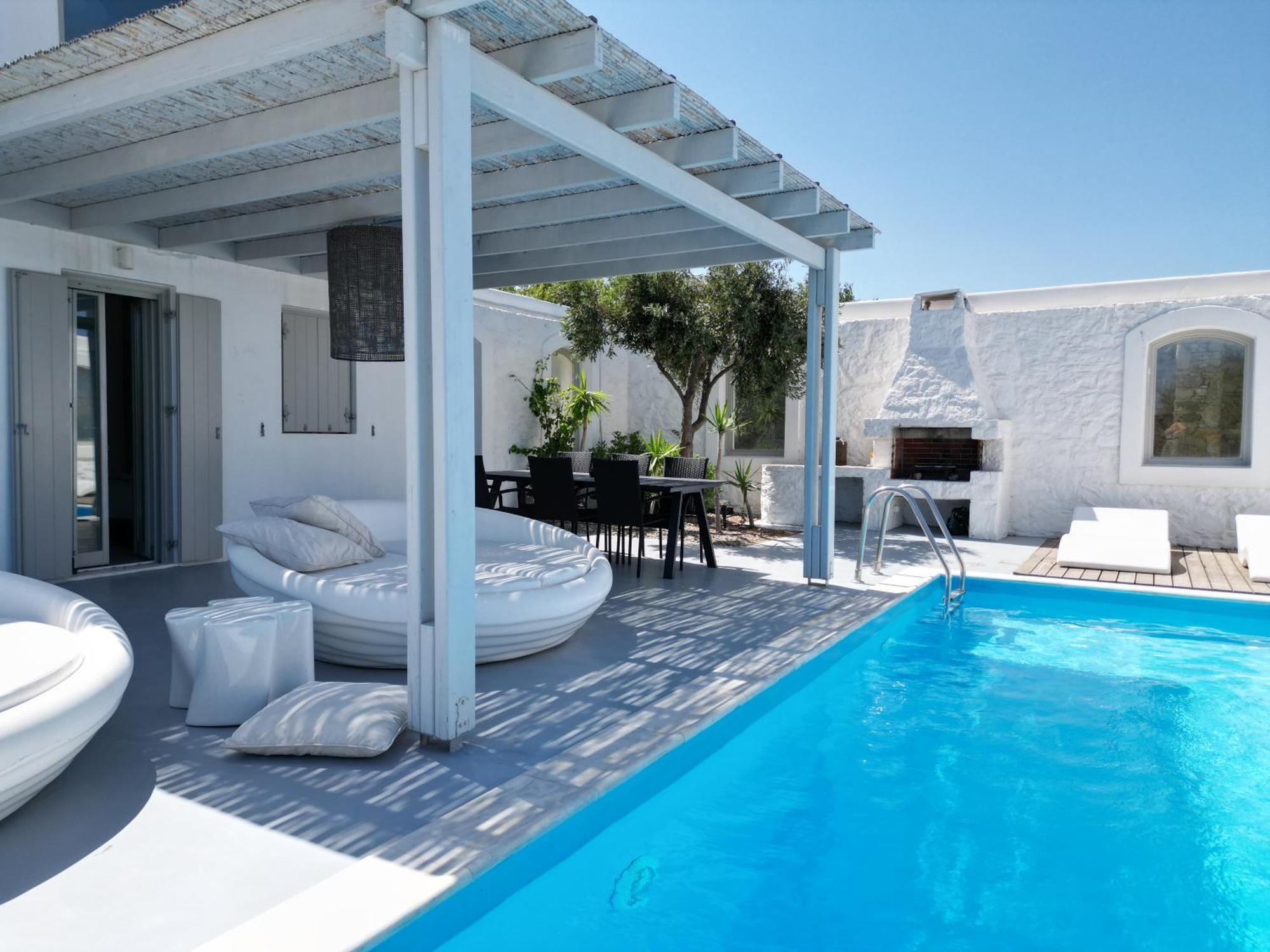 Villa Dafni 4Bed With Pool In Kalafatis Spilia Mykonos Town Экстерьер фото